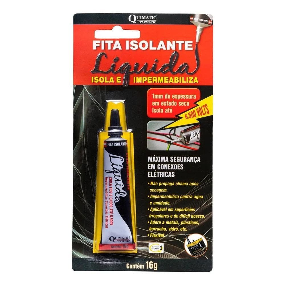 2X Fita Isolante Líquida Impermeabiliza Isola Fios Até 6500V