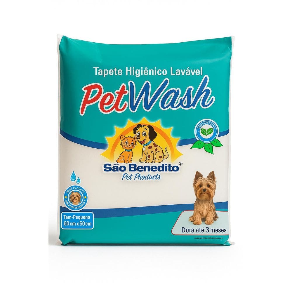 Tapete Lavável Petwash 50X60 Pet Pequeno Dura 3 Meses
