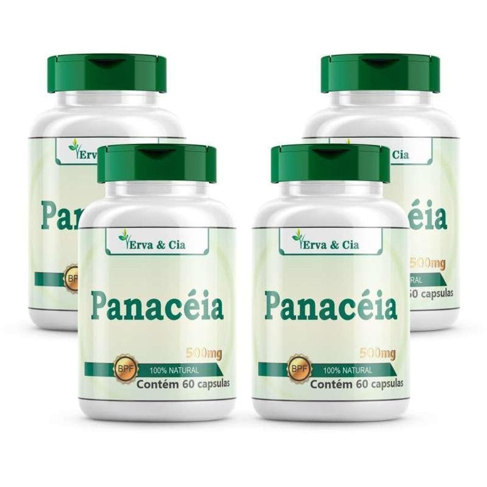 Panacéia - Solanum Cernuum - 4 Potes 60 Cápsulas 500Mg