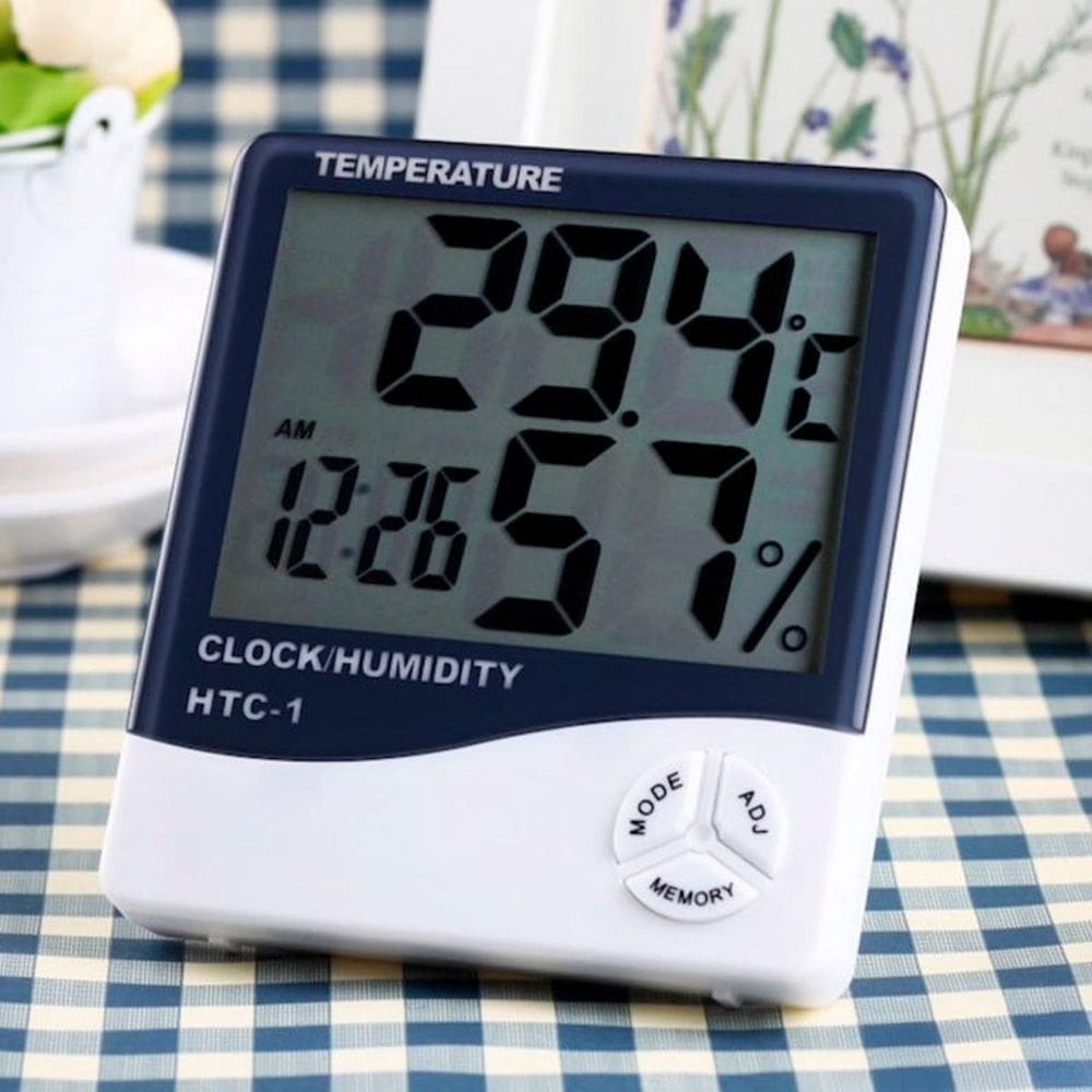 Higrômetro Digital Sensor De Temperatura Externo E Interno
