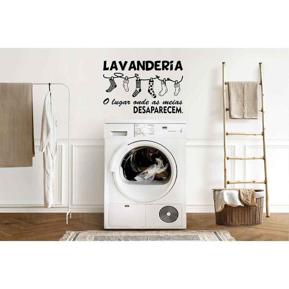 Adesivo De Parede Lavanderia Mod15
