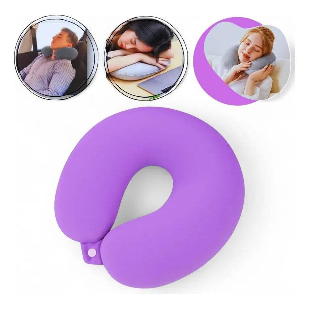 2X Almofada Travesseiro De Pescoço Protetor Viagem Confortáv