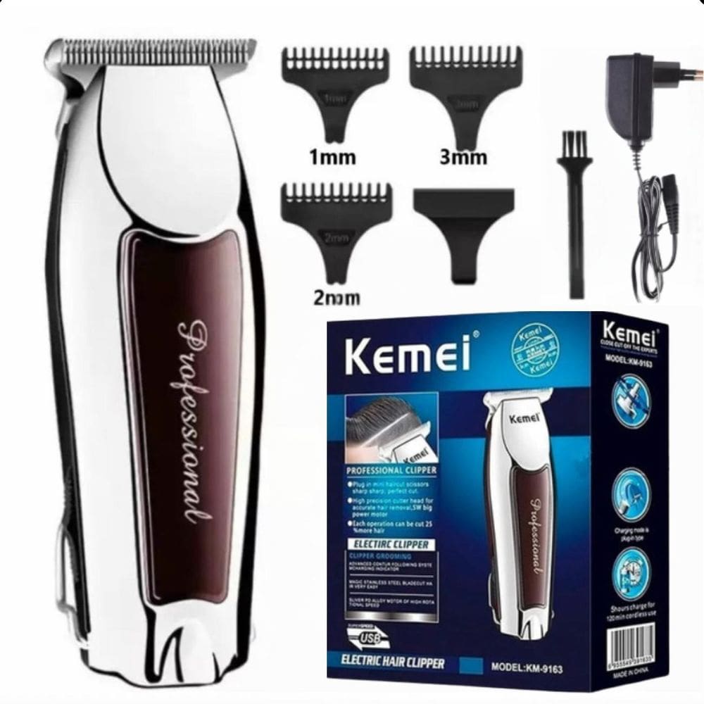 Maquina Kemei Km-9164 Para Cabelo Sem Fio