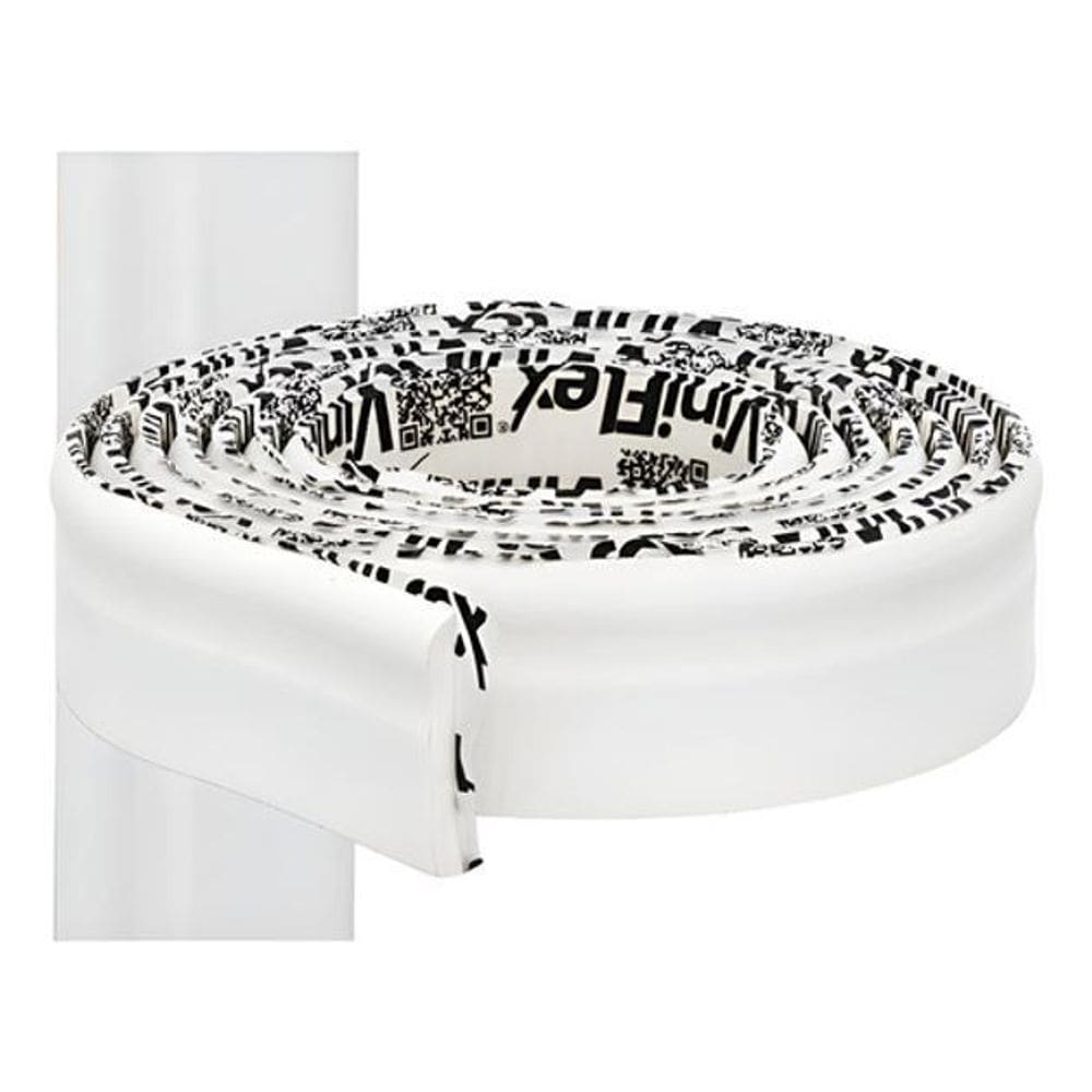 Roda Teto Roda Pé Moldura Eva 7Cm X 10Mt Branco Viniflex