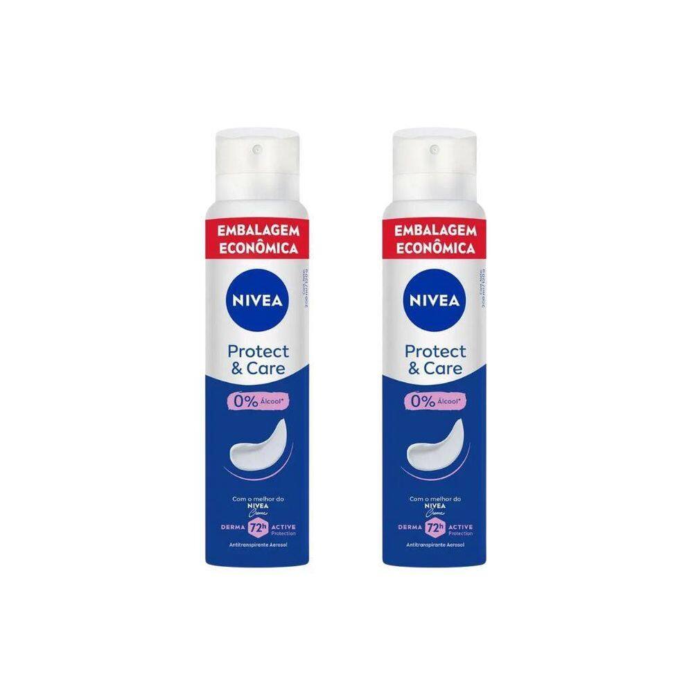 Desodorante Aero Nivea 200Ml Fem Protect Care - Kit C/2Un