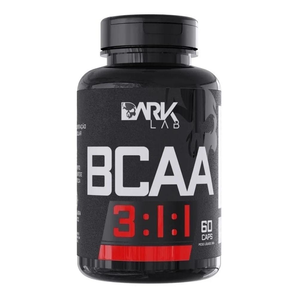 2X Bcaa 3:1:1 60 Caps Dark Lab Leucina Valina E Isoleucina S