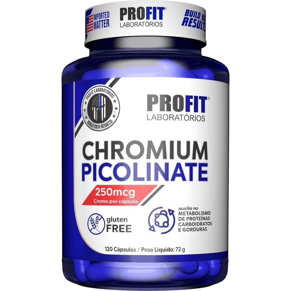 2X Picolinato De Cromo 120 Cáps Chromium Picolinate - Profit