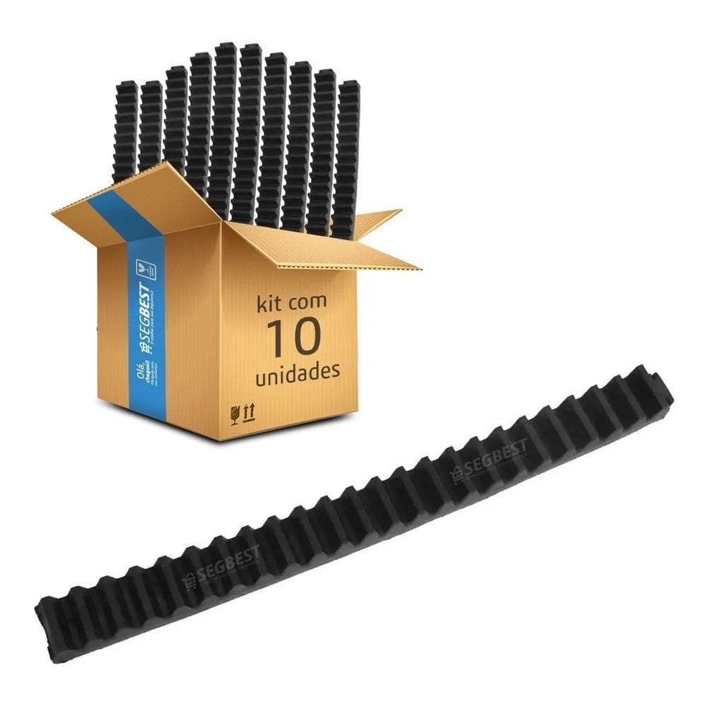 2X Kit 10 Gomo De Cremalheira 30Cm Para Motor De Portão Ppa