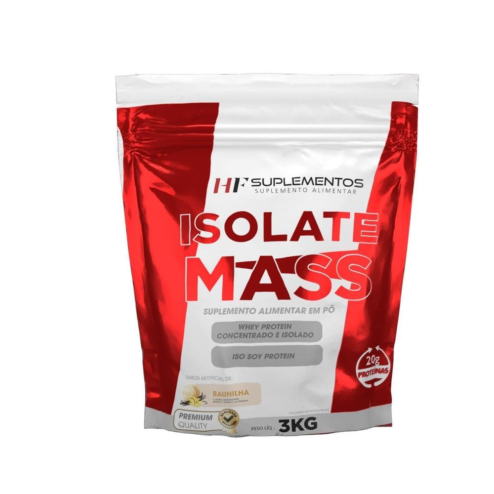 Hipercalorico Isolate Mass 3Kg Baunilha Hf Suplementos