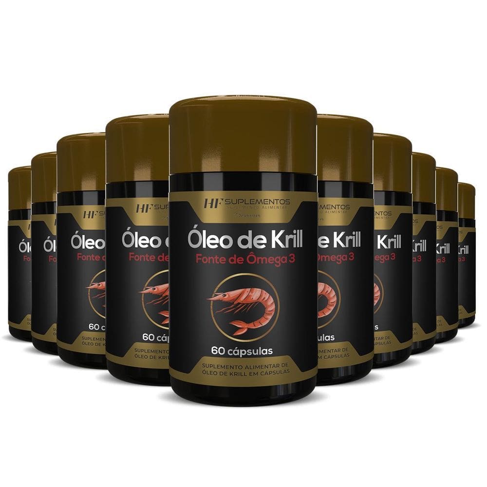 10X Oleo De Krill 60Caps Hf Suplementos