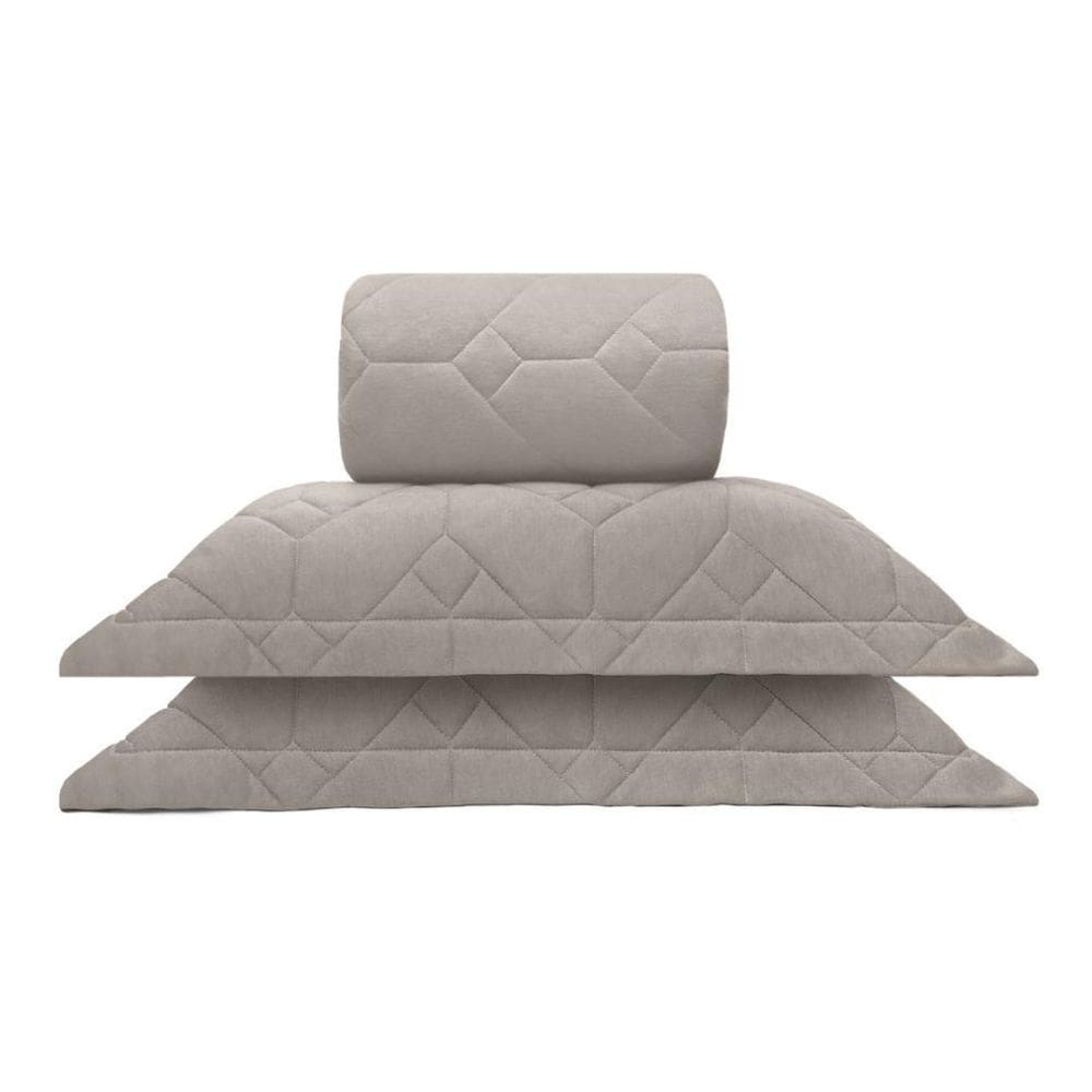 Kit Cobre Leito Queen Malha 100% Bambu Natural Buettner 3Pçs