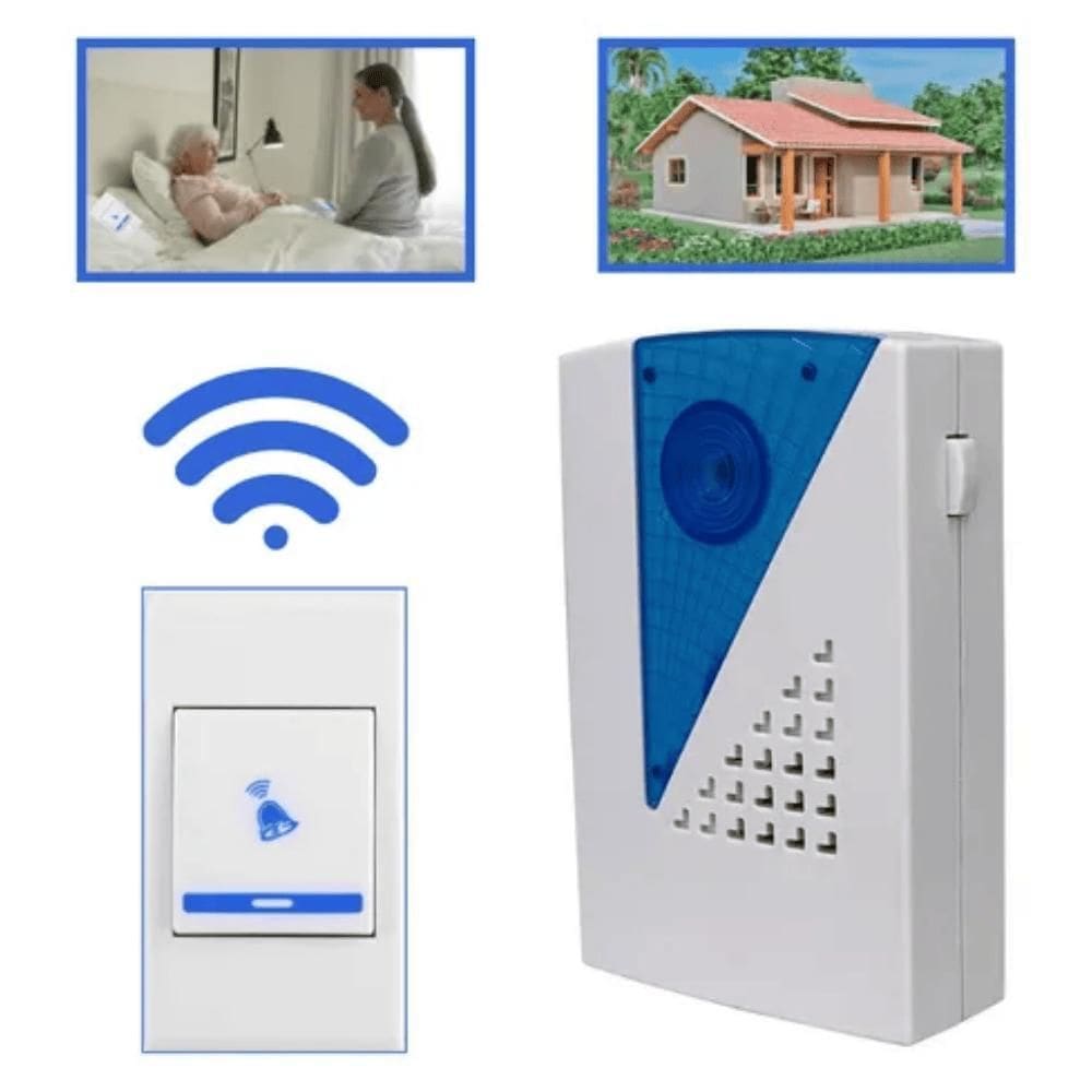Campainha Residencial Sem Fio Wireless 32 Melodias Drsckn