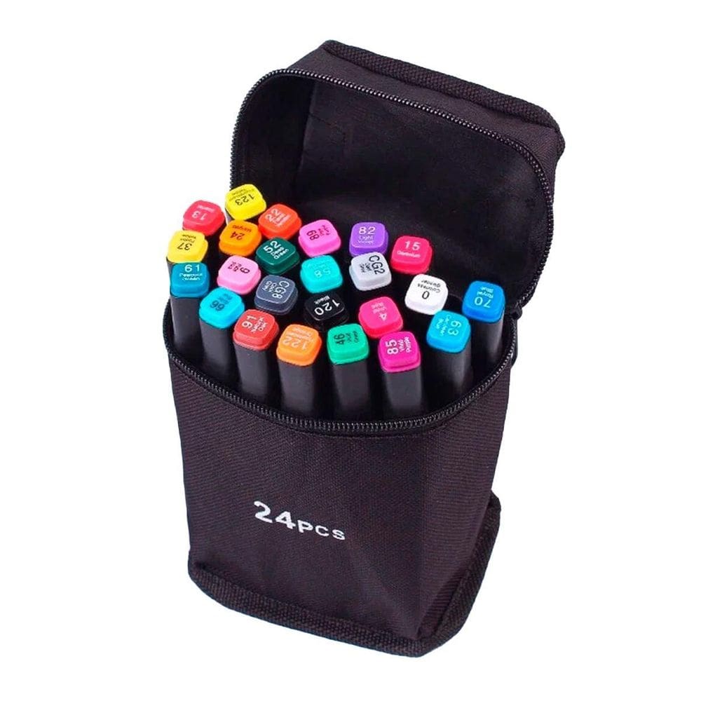 Canetinhas Kit 24 Unidades Linha Estojo