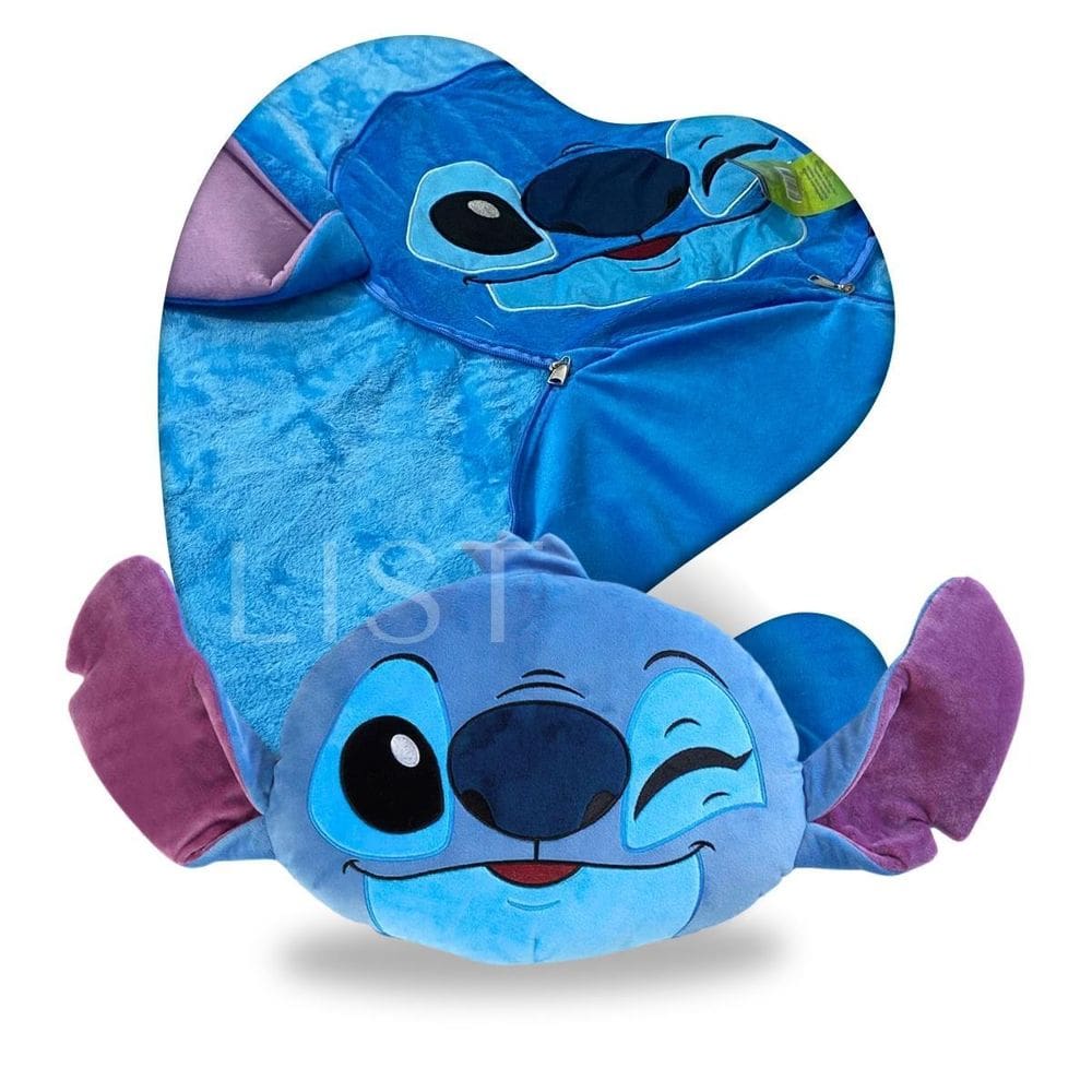 Manta Almofada Stitch De Lilo E Stitch Confortavel