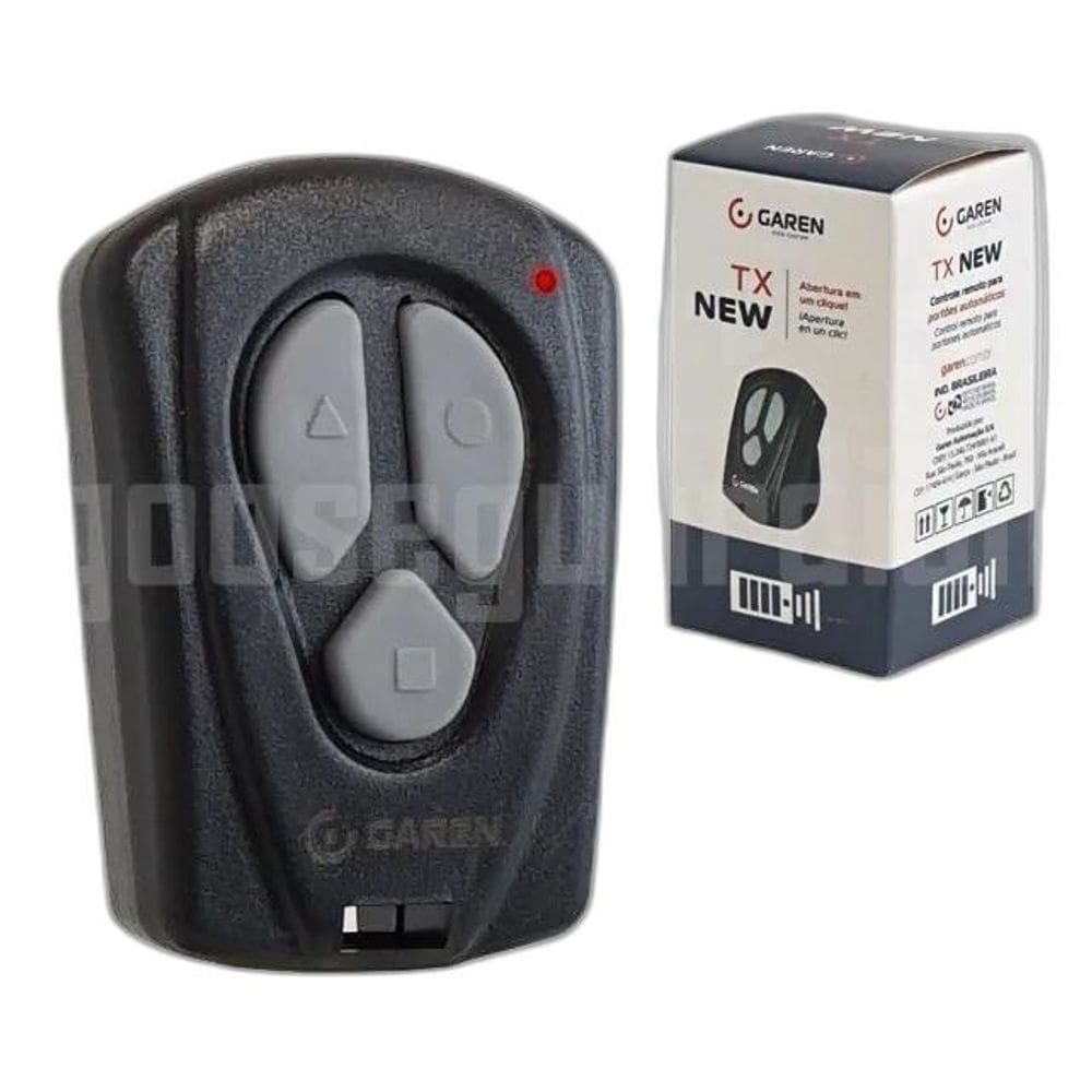 2X Controle Remoto 3 Teclas Garen 433Mhz Portão Mot