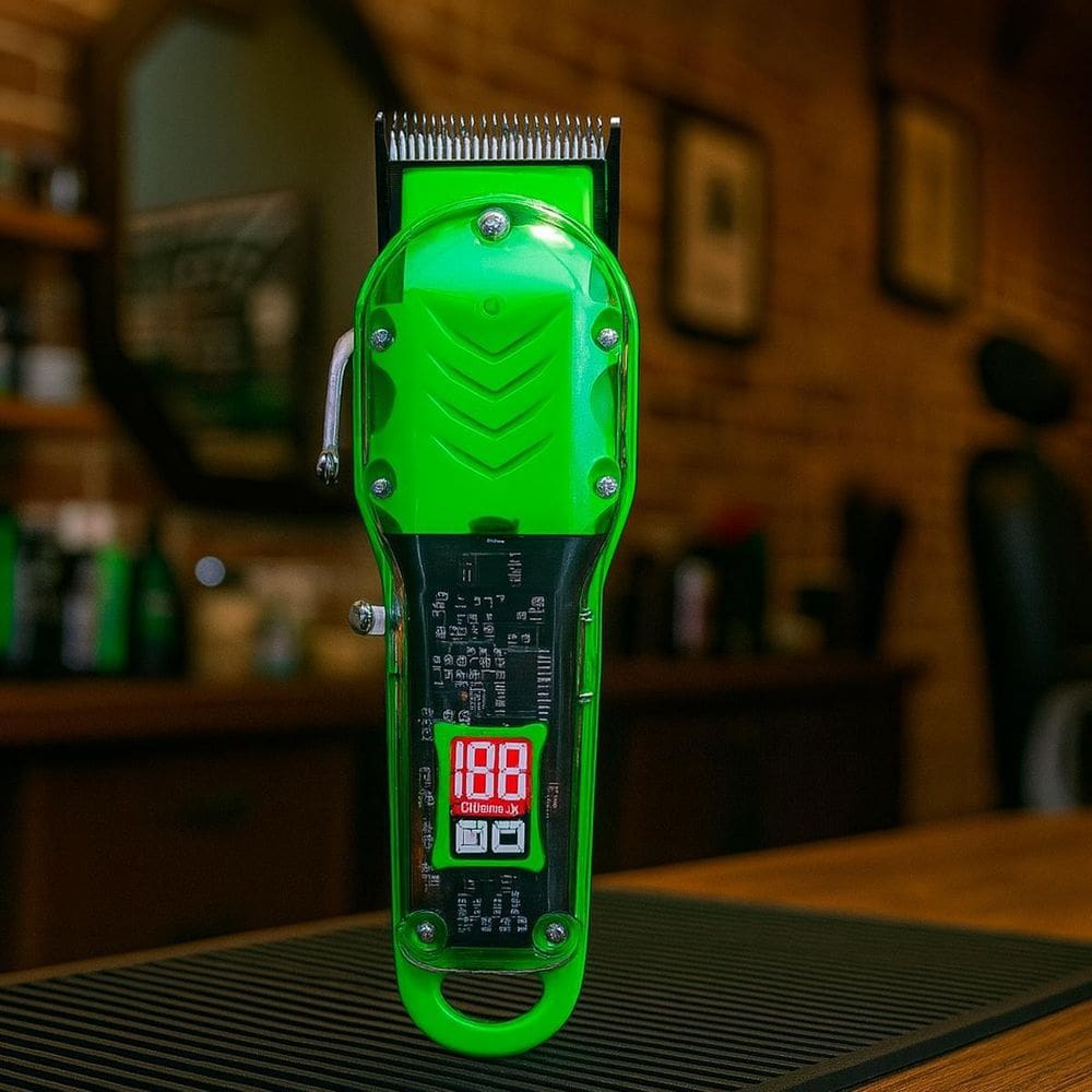 Máquina De Cabelo Com Pentes Coloridos