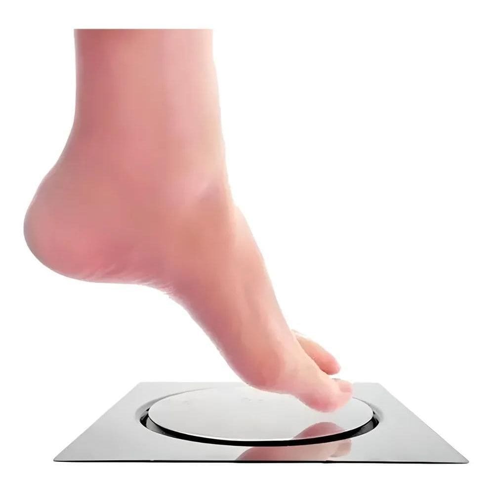 2X Ralo Inteligente Click Up 15X15 Inox Emma Decor