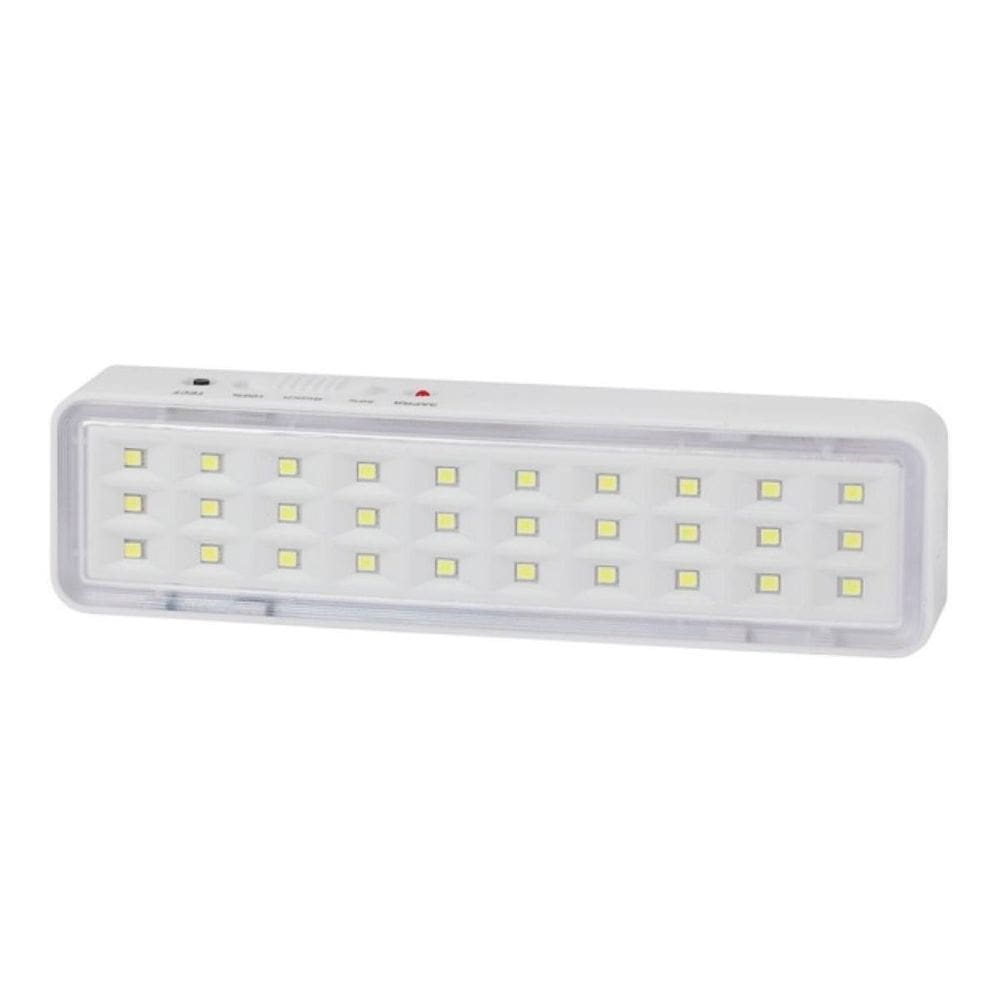 Luminária De Emergência 30 Leds Branco Bivolt Lanterna
