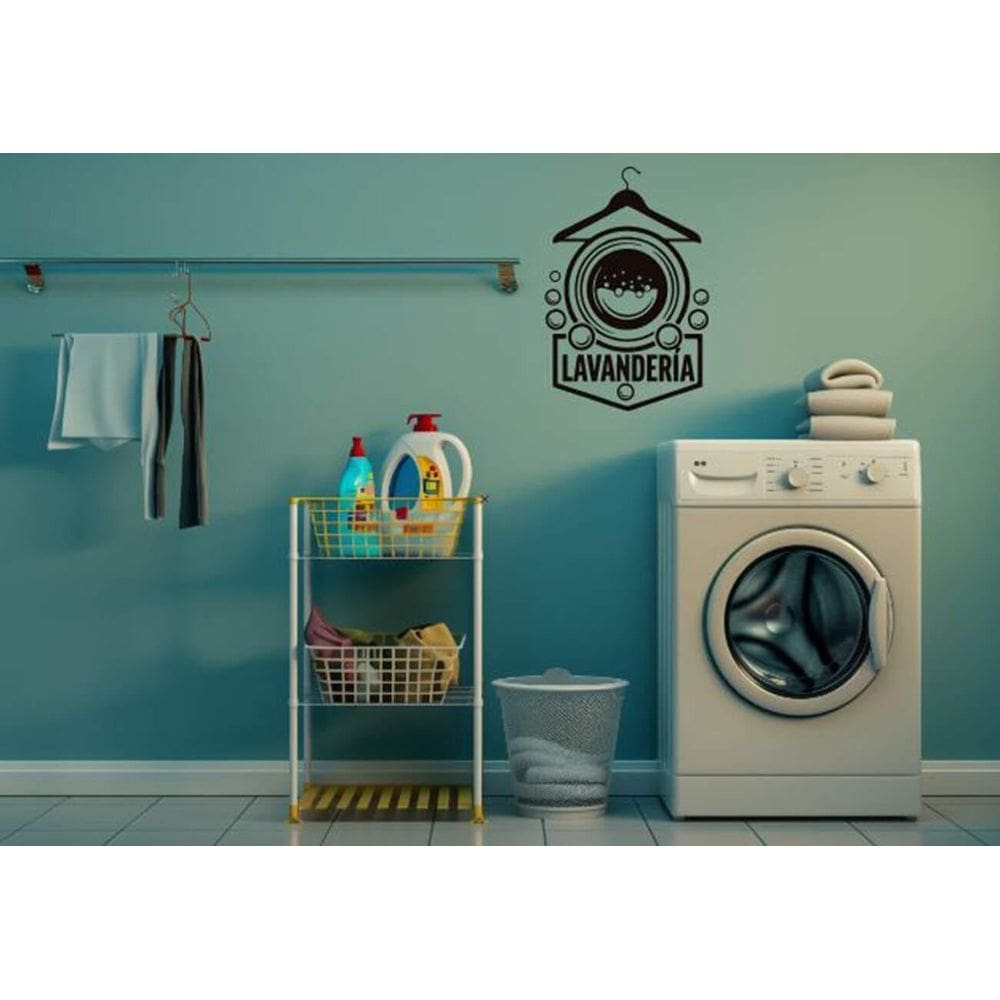 Adesivo De Parede Lavanderia Mod24