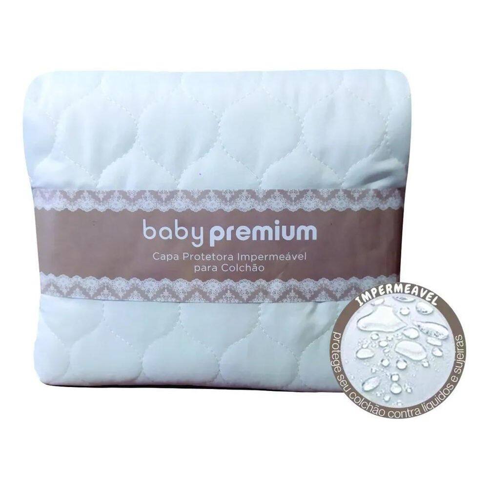 2X Capa Protetor De Colchão Berço Americano Impermeável Prem