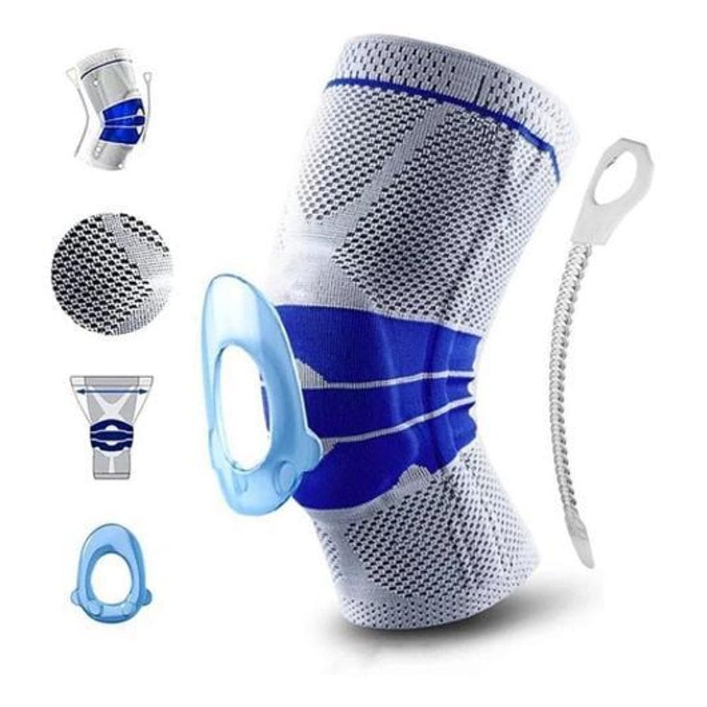 Joelheira De Compressão Com Silicone E Fio De Aço Patelar