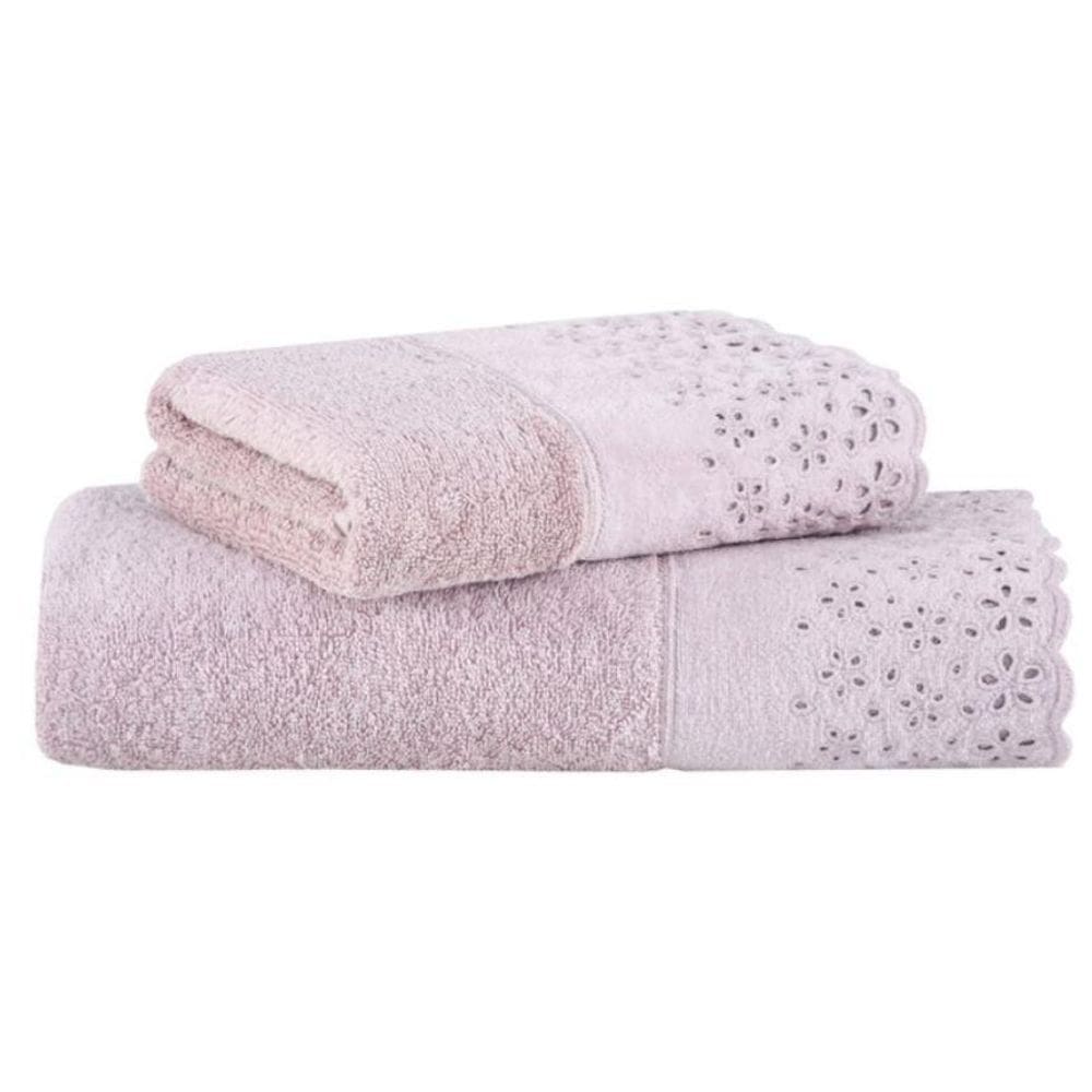 Kit Toalha De Banho + Rosto Crystal Buddemeyer