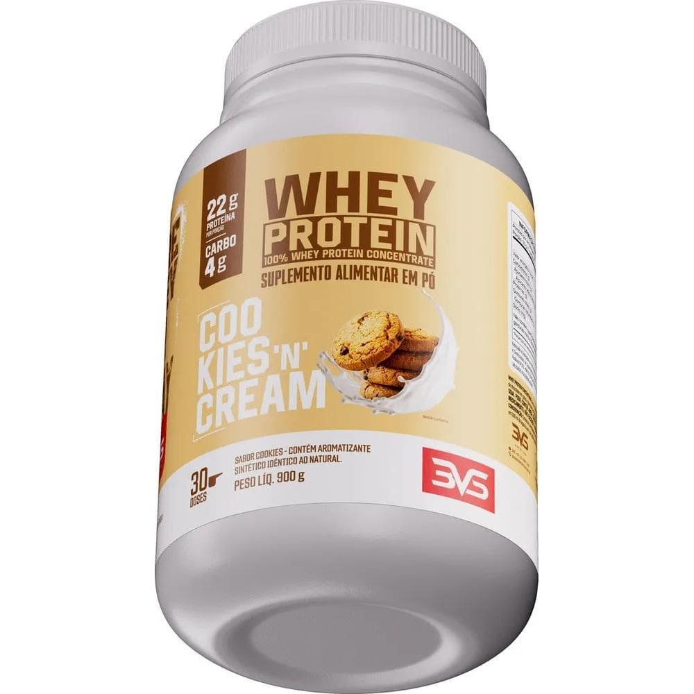 2X 100% Whey Protein Concentrado 900G Sabor: Cookies And Cre