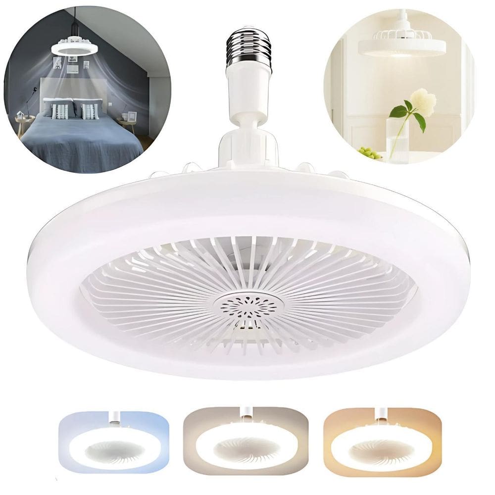 Luminária Teto Led Ventilador 36W E27 Multitemperatura