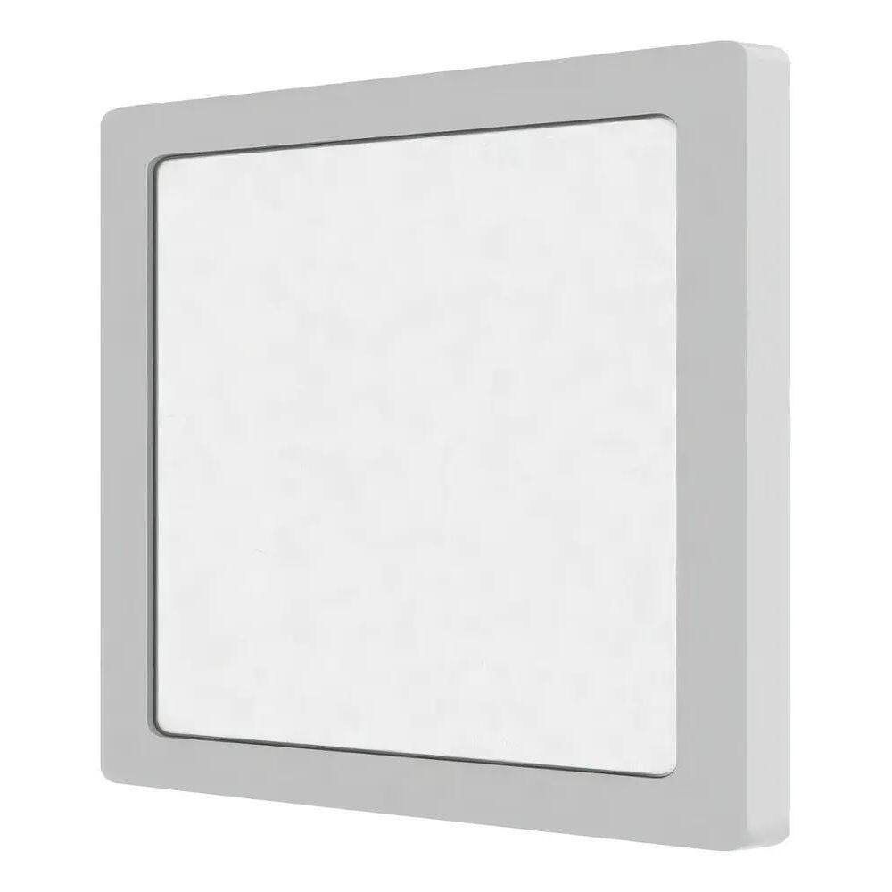 2X Plafon Painel Sobrepor Led 20X20 Branco Quente 18W