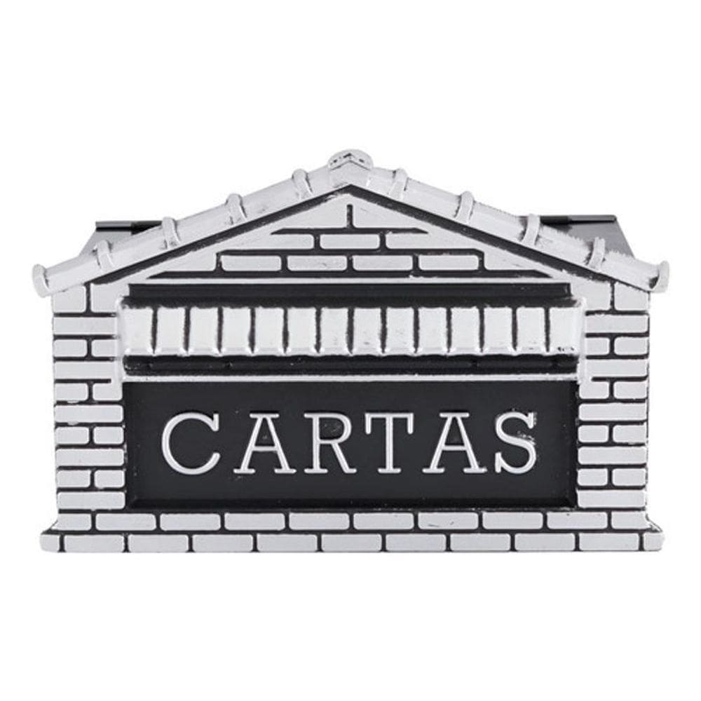 Caixa De  Aluminio Prata Decorarte Com Cadeado