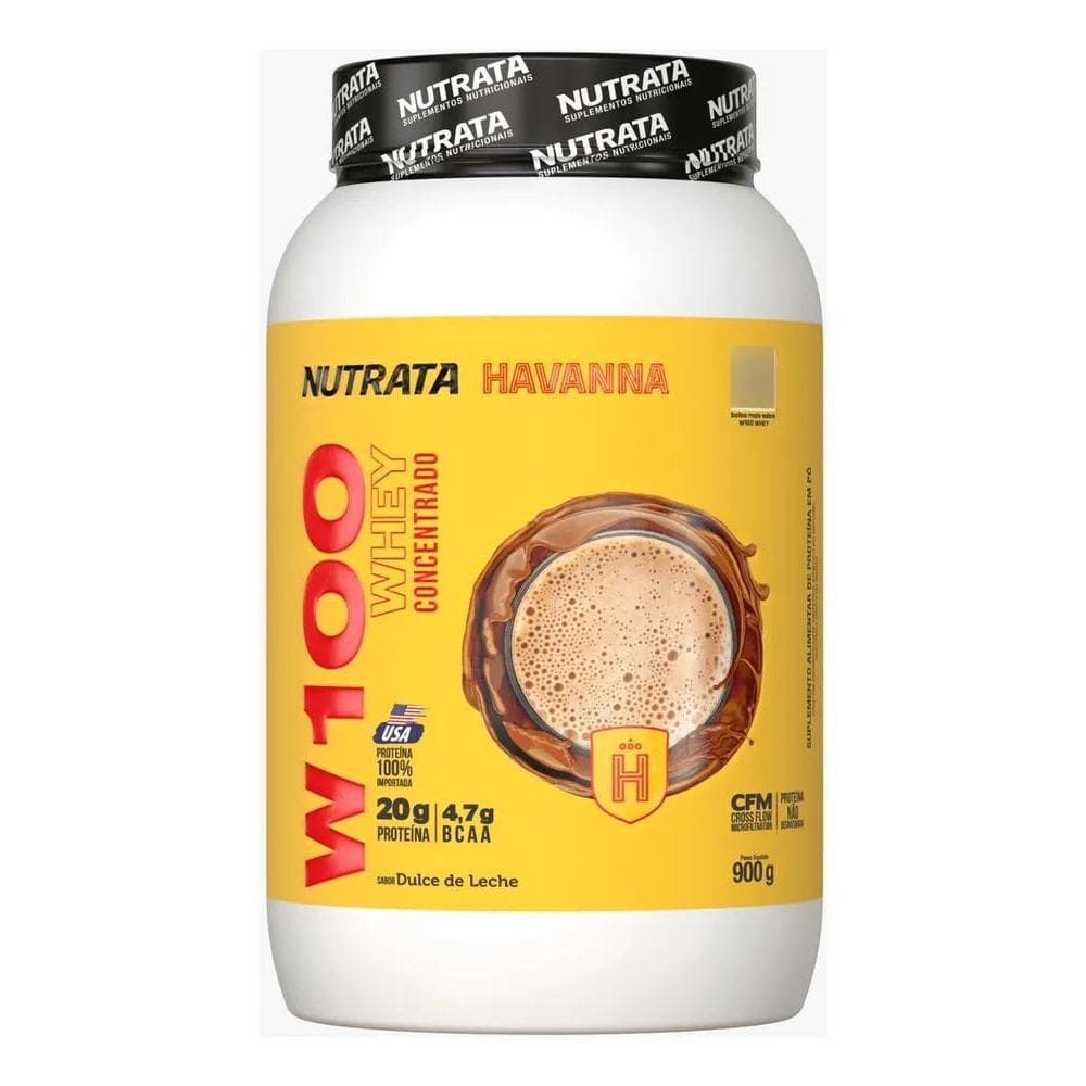 2X Whey Concentrado W100 - Sabor Doce De Leite Havanna 900G