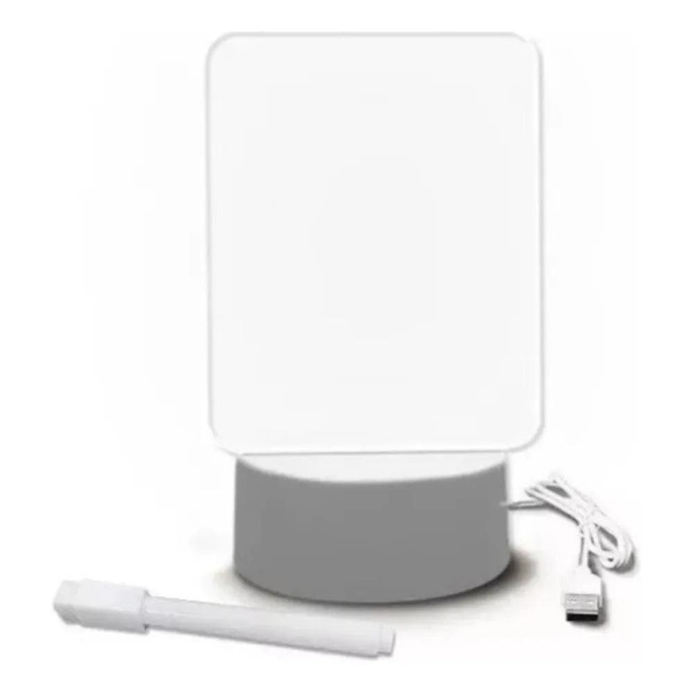 Luminaria Led De Escrever Com Caneta Lousa Quadro Mesa Anota
