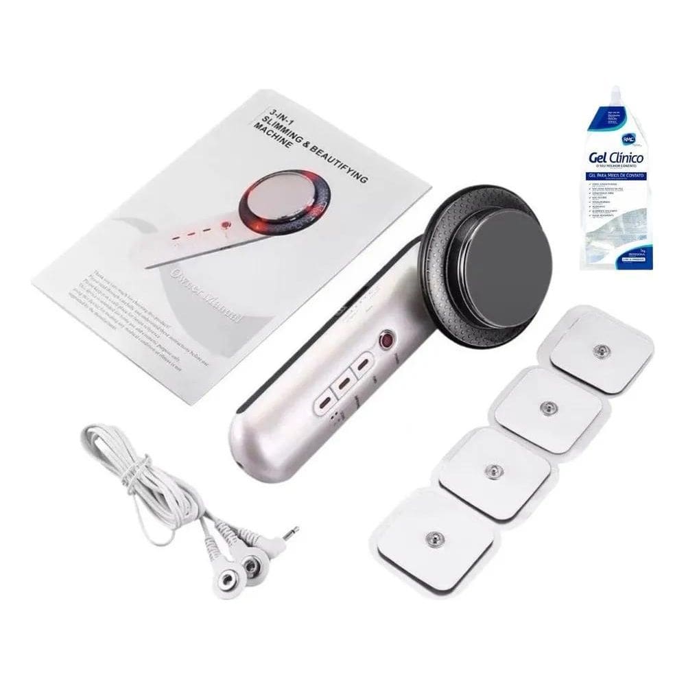 2X Aparelho Portátil Fisioterapia 3 Em 1 Ultrassom 1Mhz