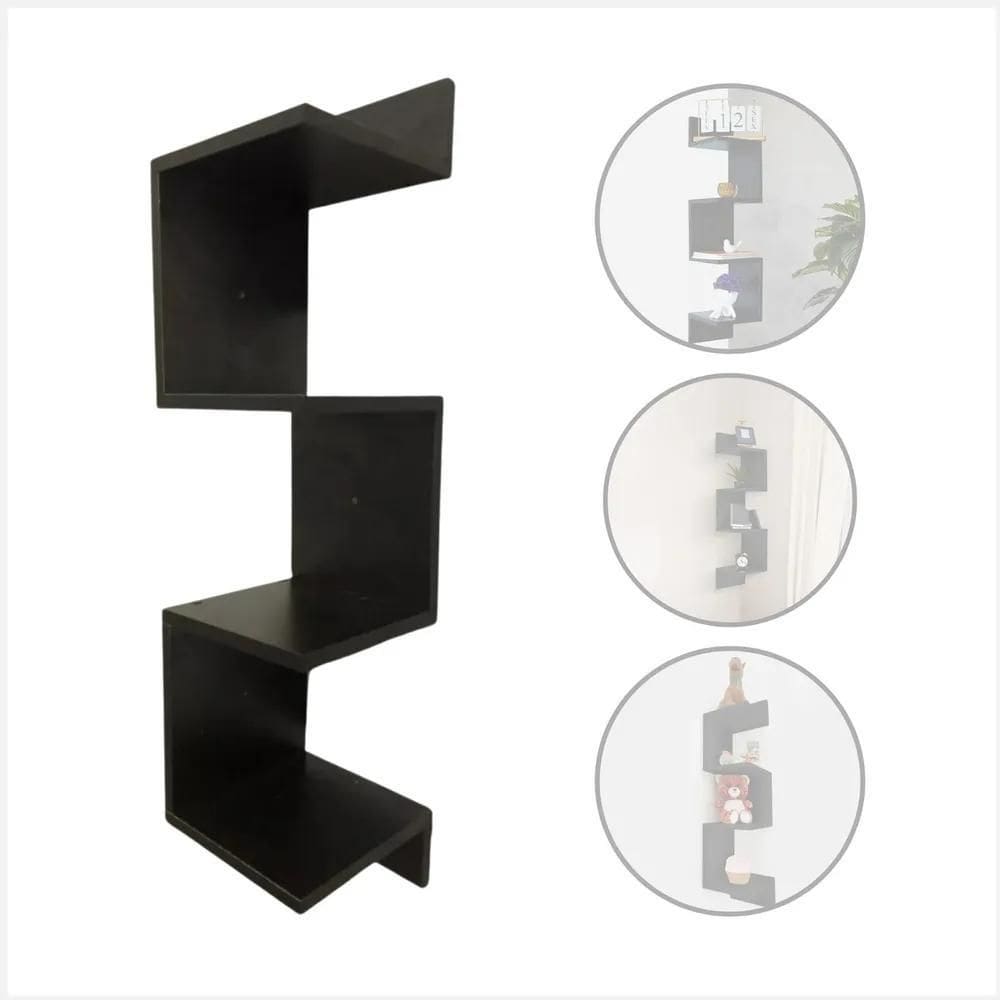 2X Nicho De Canto Prateleira Suspensa Macramiss Estante De P