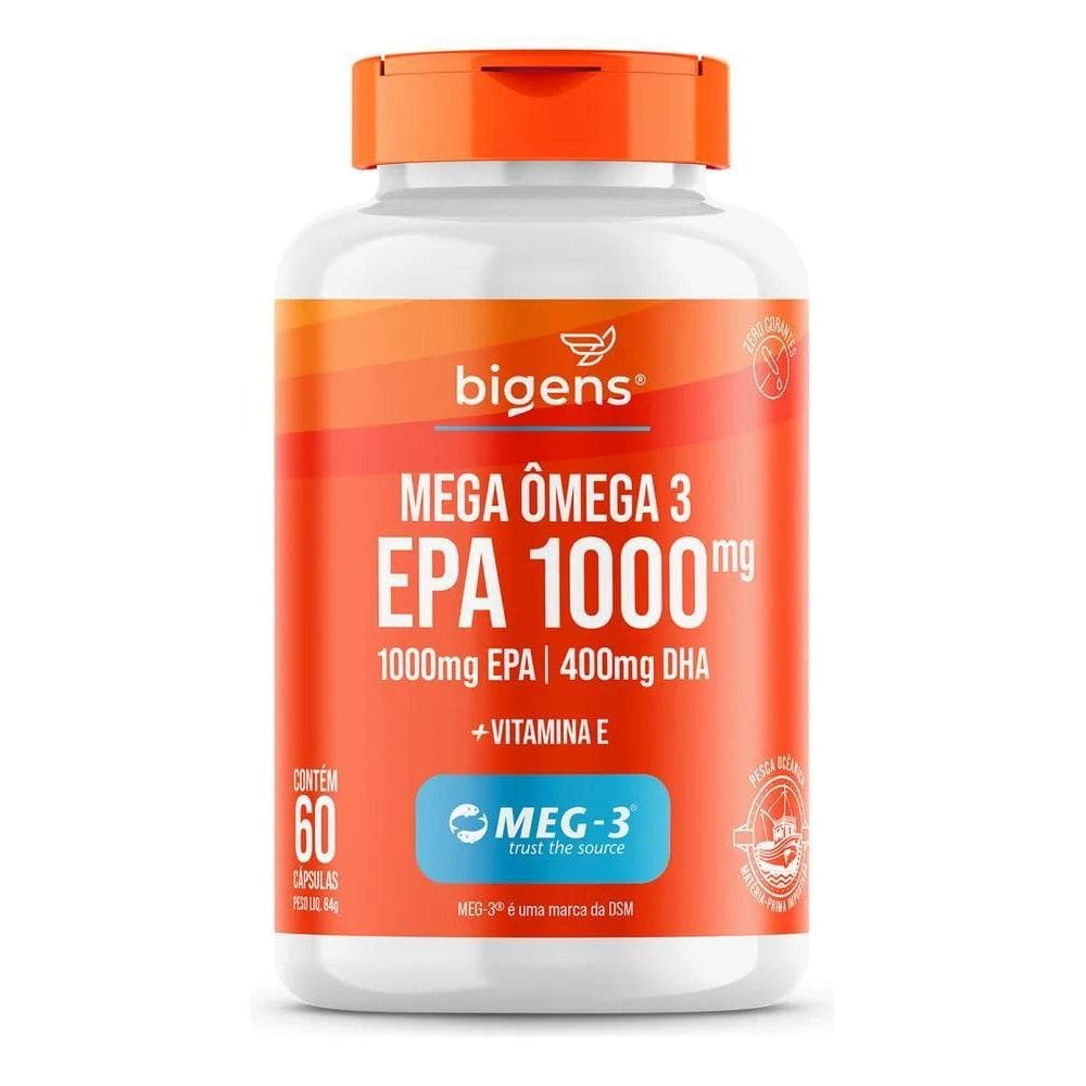 2X Mega Omega 3 Meg-3, Epa 1000Mg - Dha 400Mg, 60 Cps, Bige