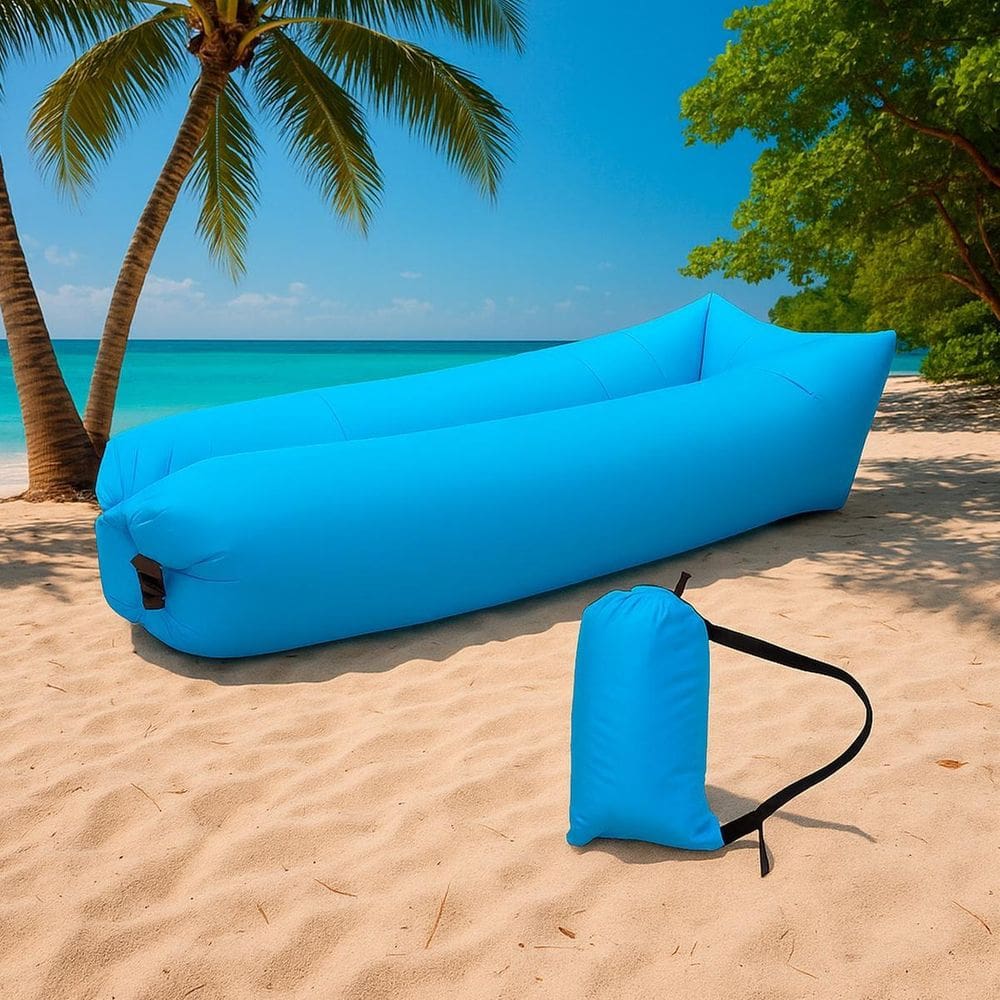 Saco Inflável Ideal Para Viagem Com Encosto Suave