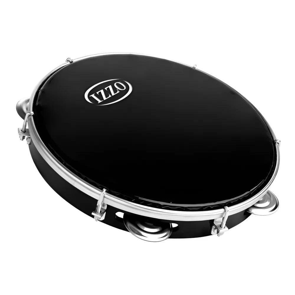 Pandeiro Izzo Pele Preta 10 Corpo Abs 6480 Cor