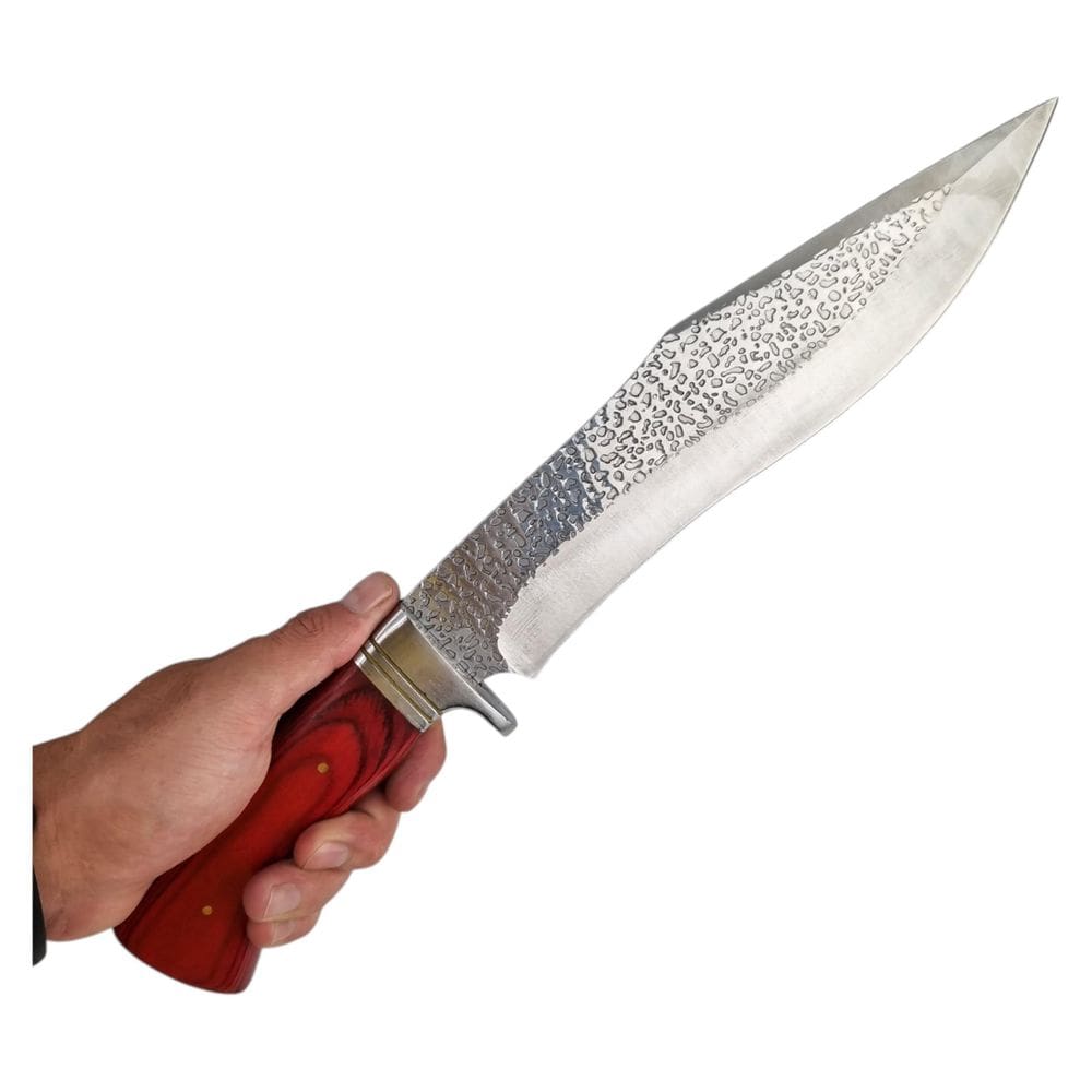 Faca Fulltang Corte Liso Decorada Para Camping E Churrasco