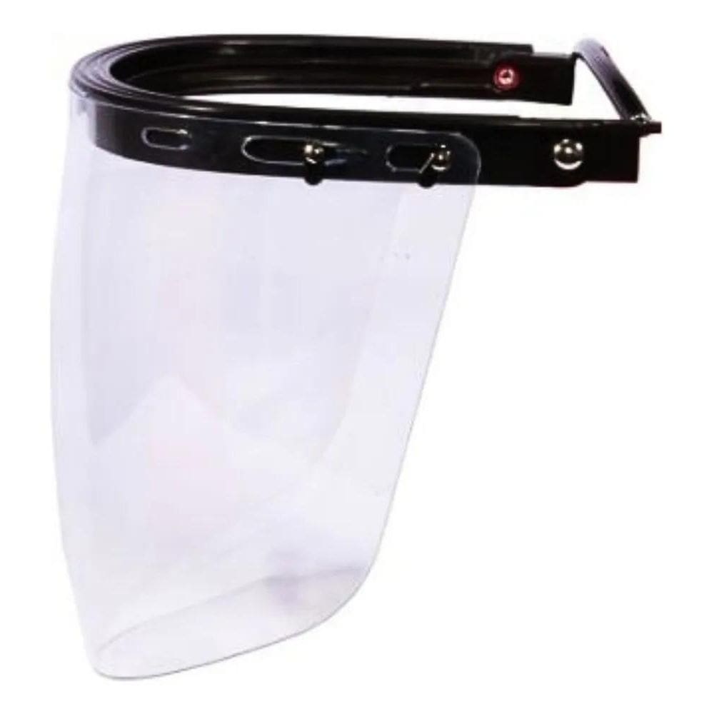 2X Protetor Facial Incolor Suporte Universal Acoplar Capacet