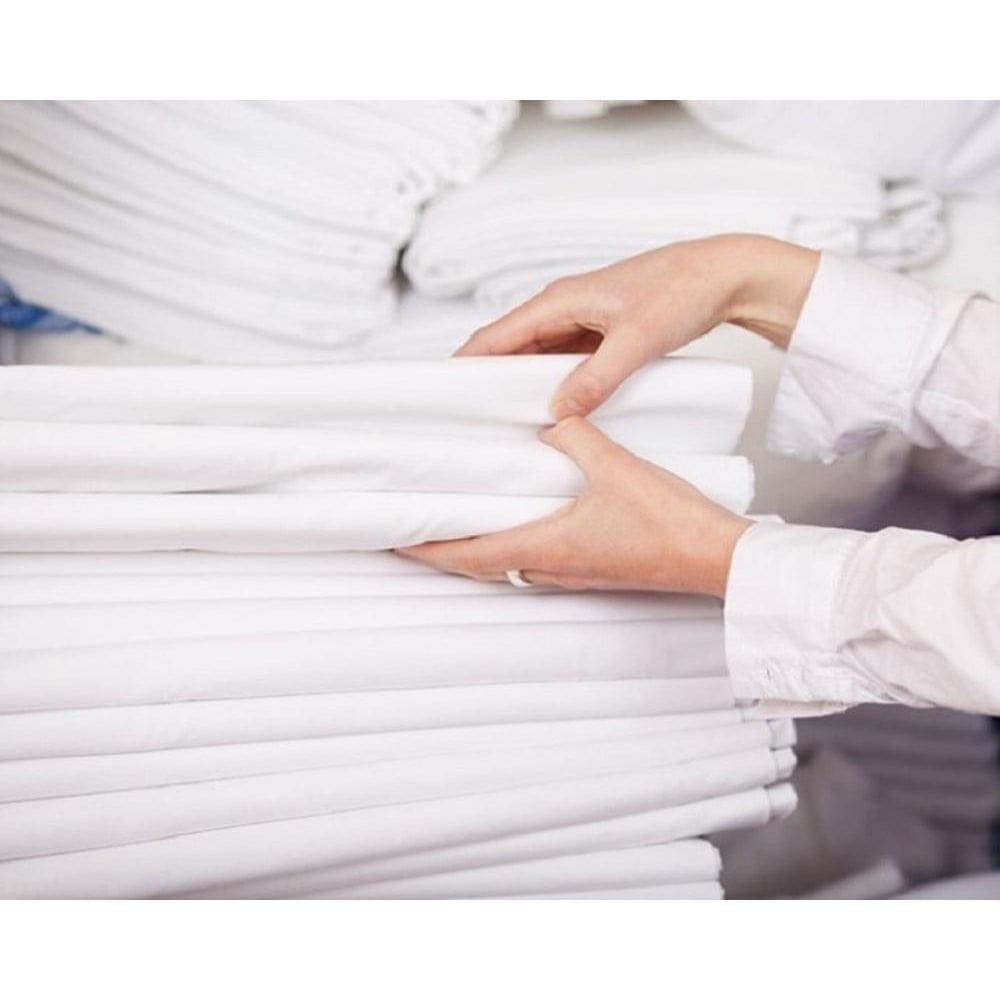 Kit 2 Lençol Branco Clinica Hotel Algodão Percal 150 Fios