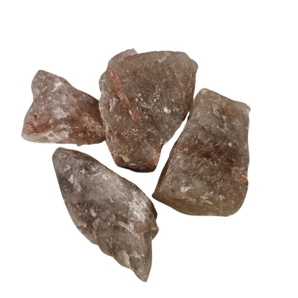 Pedra Natural Quartzo Hematóide Bruto 500 Gramas