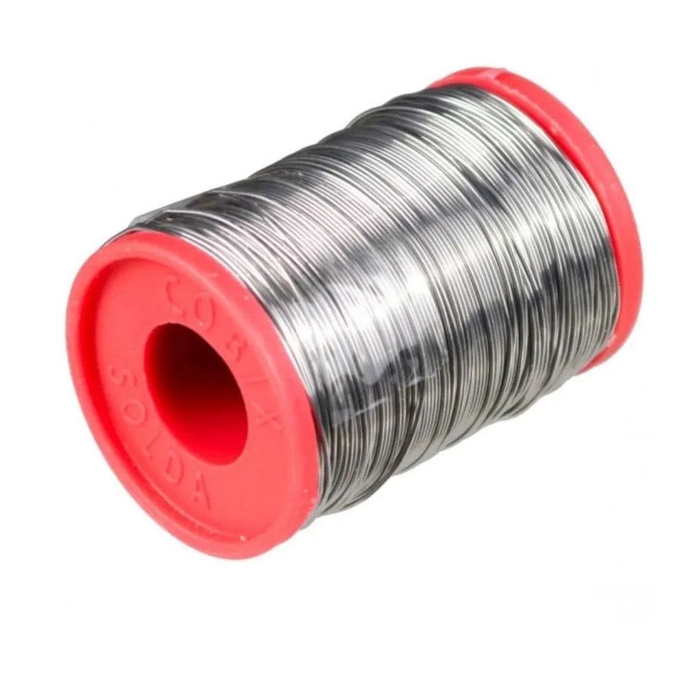 2X Solda Estanho 0.8Mm Com Fluxo 63X37 Carretel 250G - Cobix