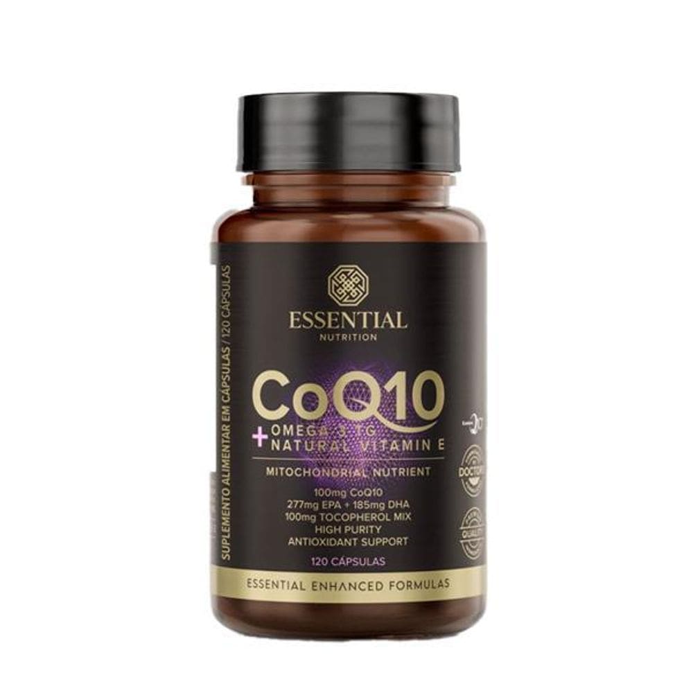 Coq10 + Omega 3Tg + Vitam E Essential Nutrition 120 Cápsulas
