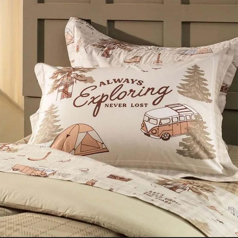 Kit Colcha Infantil Solteiro Aventura 100% Algodão Karsten