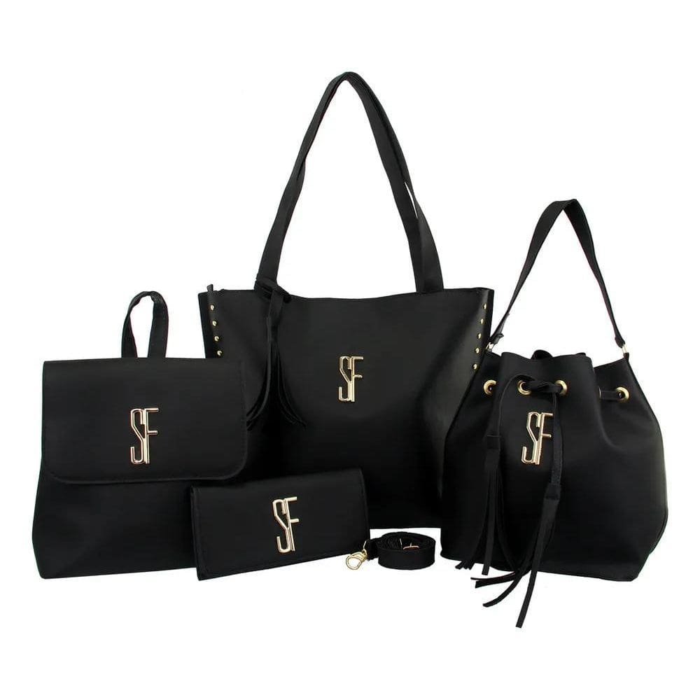 2X Kit De Bolsas 4 Peças Feminino Sintético Selfie Acambamen