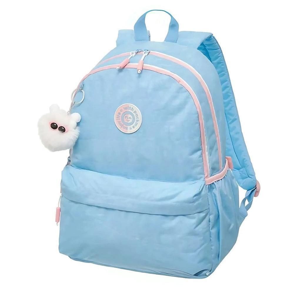 Mochila Pacific Pack Me Life Azul Simples