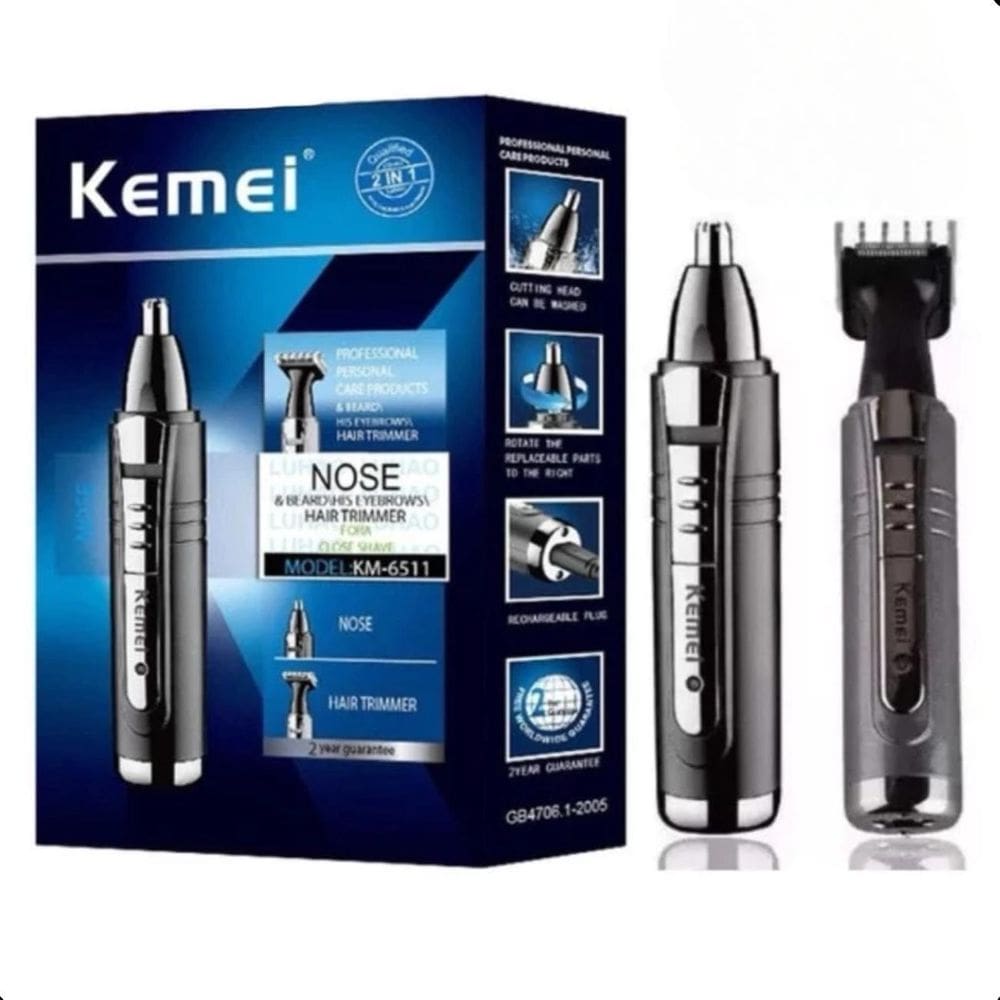 Aparador Kemei-6511 Barba Bigode Compacto Portátil