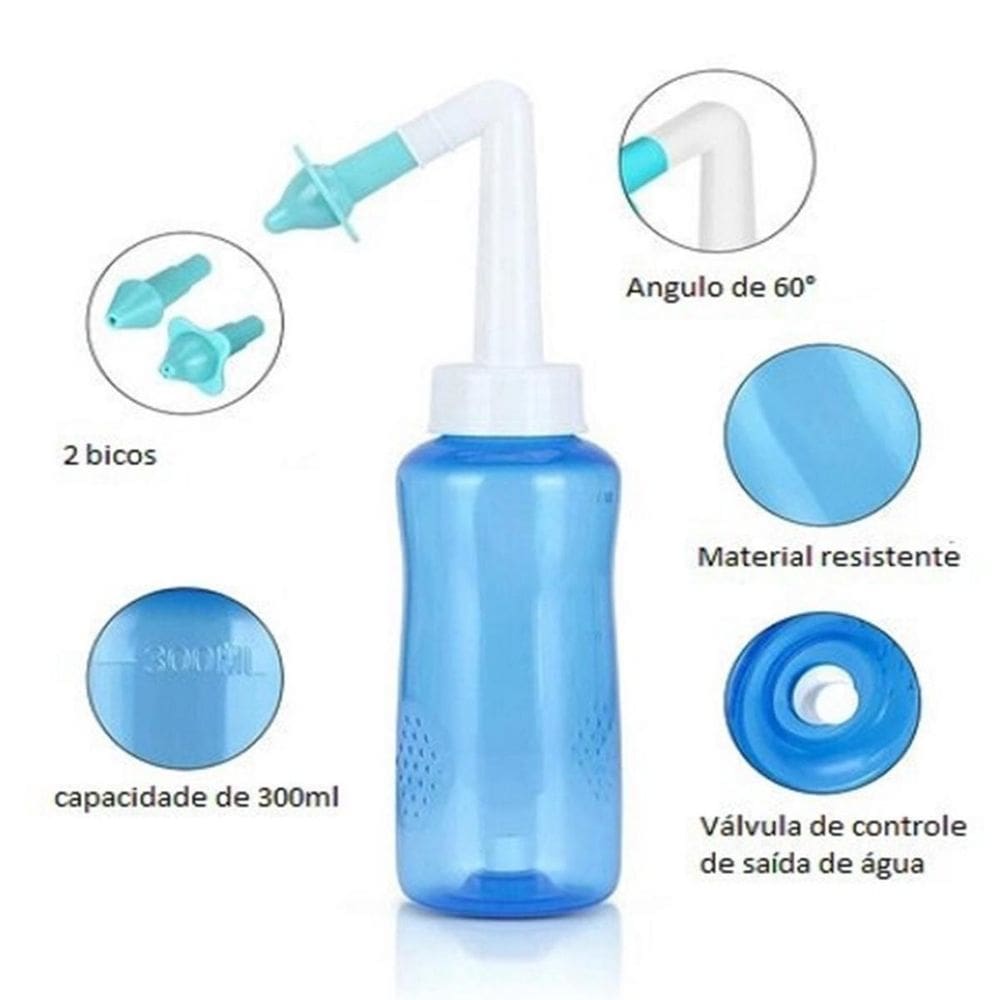 Lavador Nasal  Dois Bicos Resistente