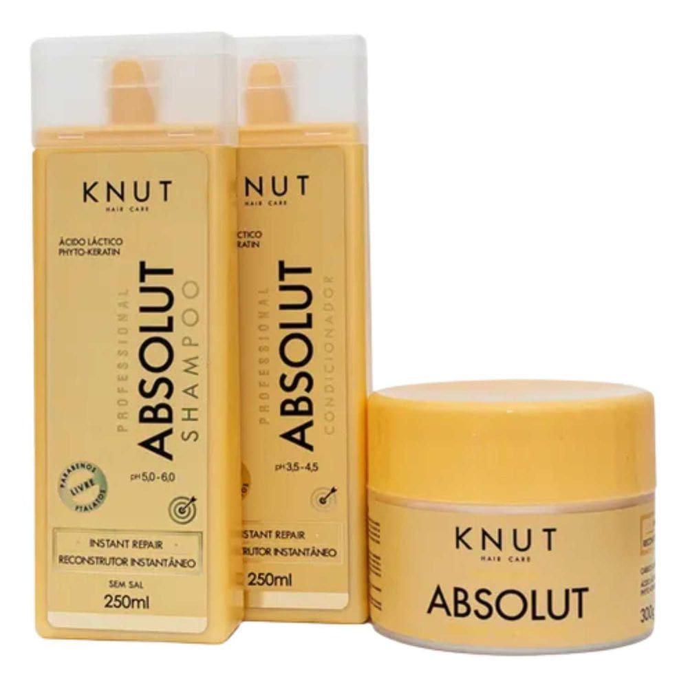 Kit Absolut Reconstrução Profunda Knut 3 Itens