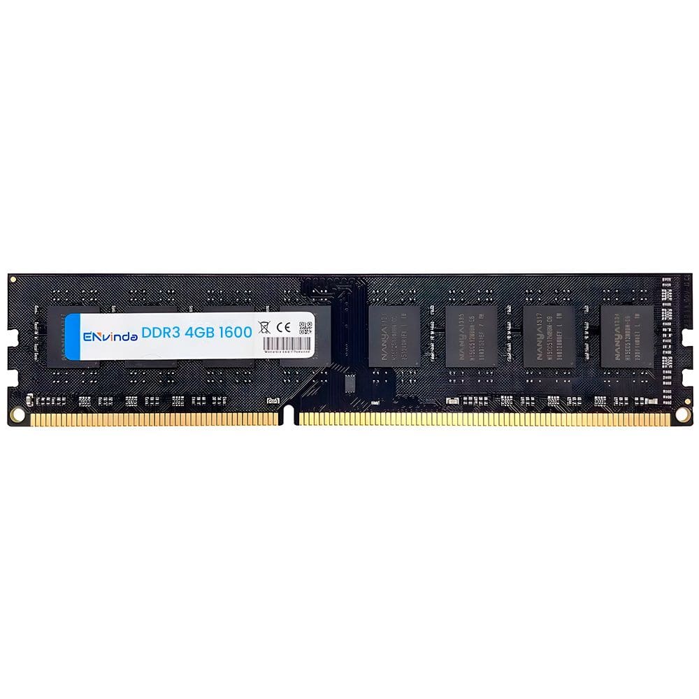 Memória RAM Desktop 4GB 1600MHz DDR3 DIMM 1.5V - Envinda